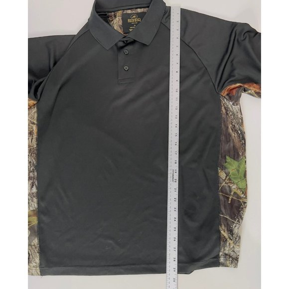 Red Head Men's Size XL Polo Shirt Short Sleeve Black/Brown Camo Hunting - Picture 6 of 7